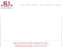 Tablet Screenshot of brownstonelifestyles.com